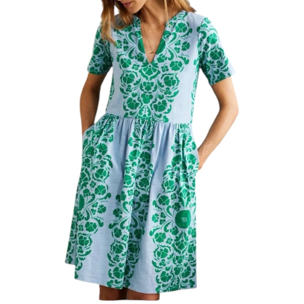 Boden Easy Notch Jersey Dress size 2 NWOT VS0020 - Picture 2 of 9